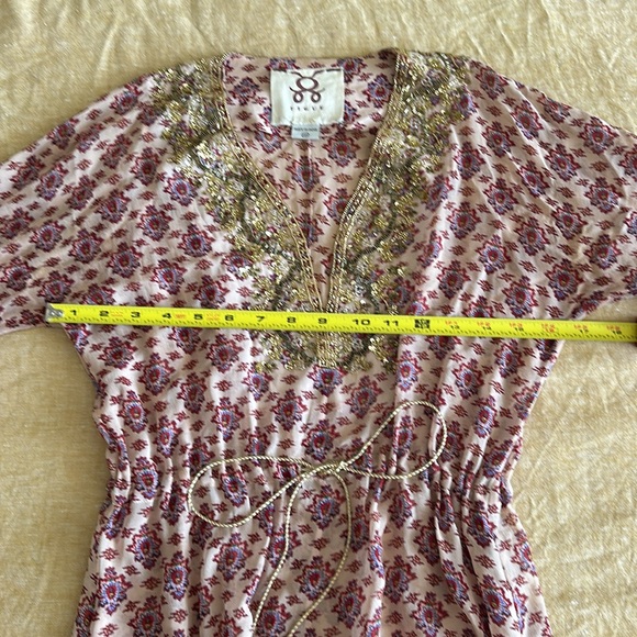 Figue XXS silk chiffon printed caftan 🛑SOLD LINCOLN RD - Picture 5 of 8